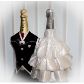 Набор костюмов на шампанское "Elegance" белый