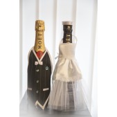 Набор костюмов на шампанское "Свадебный вальс" белый