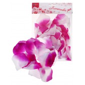Лепестки роз, цвет - фиолетово-белый, набор 150 шт