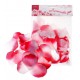 Лепестки роз, цвет - фуксия-белый, набор 150 шт